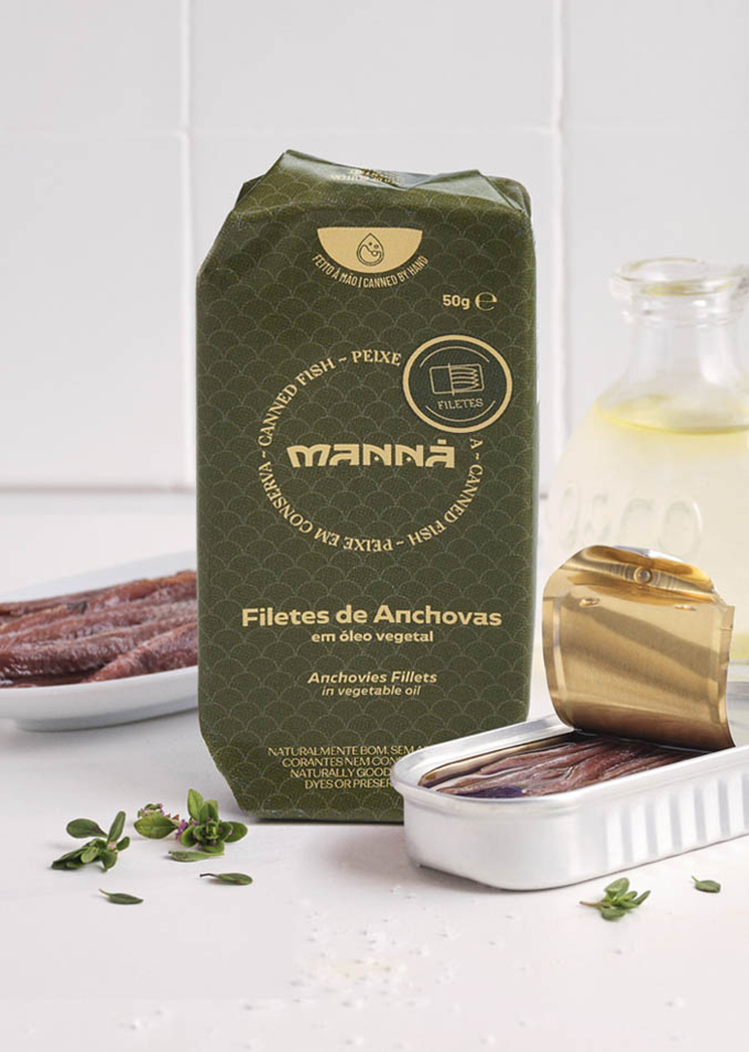 Anchovy Fillets in Vegetable Oil Manná 50g - Manná - 5601721620031