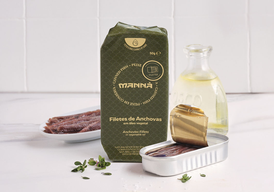 Anchovy Fillets in Vegetable Oil Manná 50g - Manná - 5601721620031