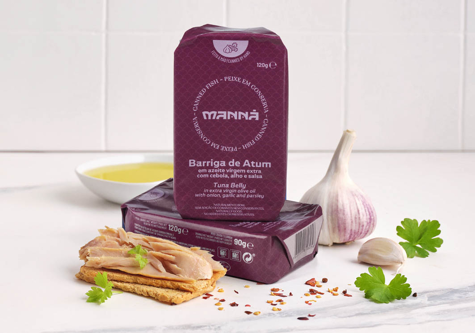 Ventrêche de Thon à huile d'olive extra vierge avec Oignon, l'Ail et Persil Mann - Manná